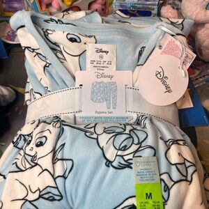 Primark Disney Pajama Set - Light Blue and White